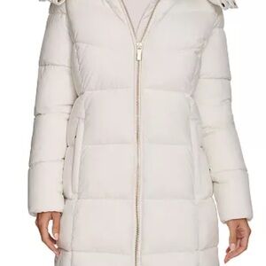 Calvin Klein Cream Puffer Jacket
